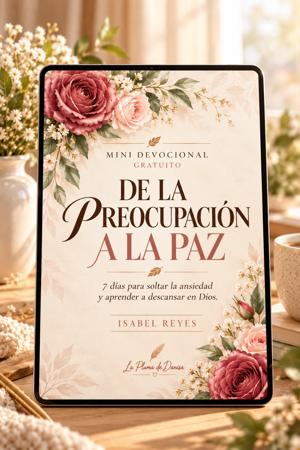 Portada del mini devocional gratuito De la preocupación a la paz